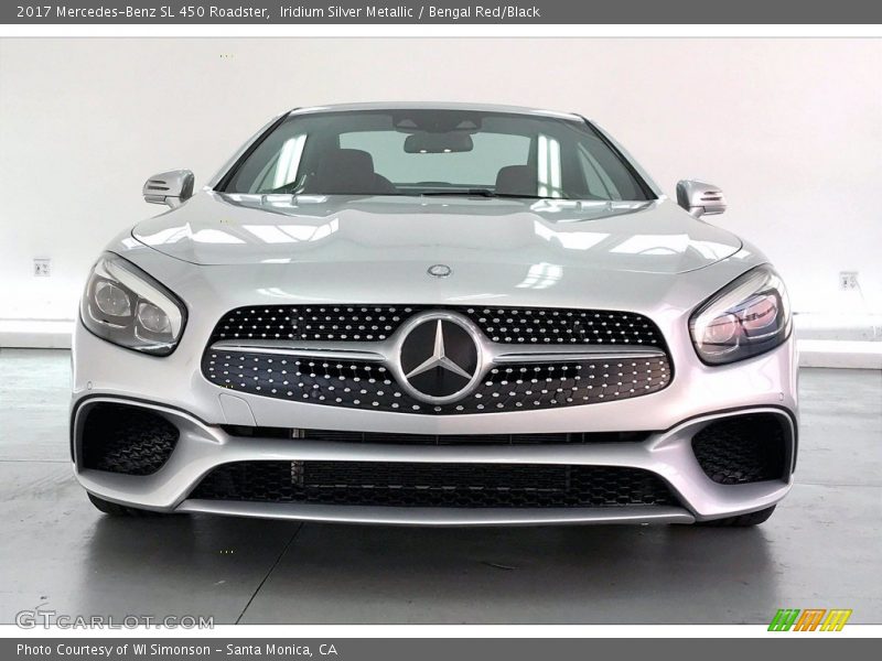 Iridium Silver Metallic / Bengal Red/Black 2017 Mercedes-Benz SL 450 Roadster