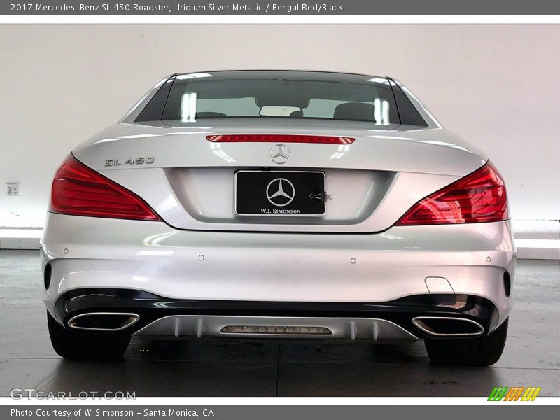 Iridium Silver Metallic / Bengal Red/Black 2017 Mercedes-Benz SL 450 Roadster