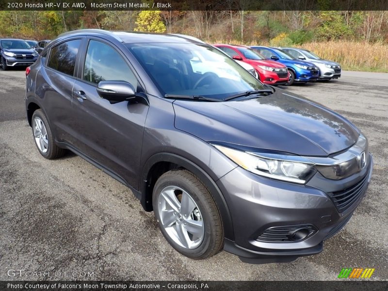 Modern Steel Metallic / Black 2020 Honda HR-V EX AWD