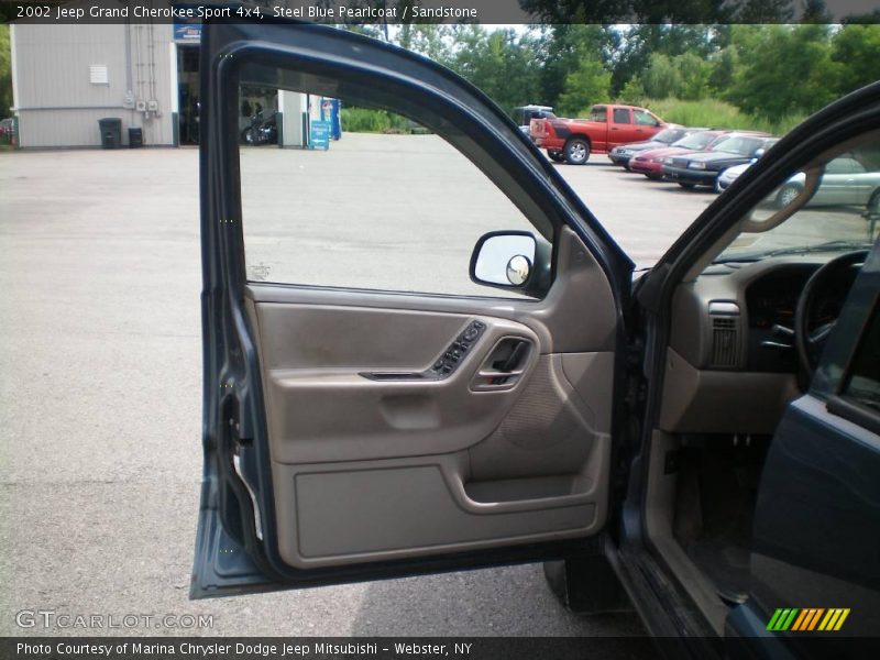 Steel Blue Pearlcoat / Sandstone 2002 Jeep Grand Cherokee Sport 4x4