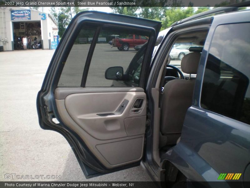 Steel Blue Pearlcoat / Sandstone 2002 Jeep Grand Cherokee Sport 4x4