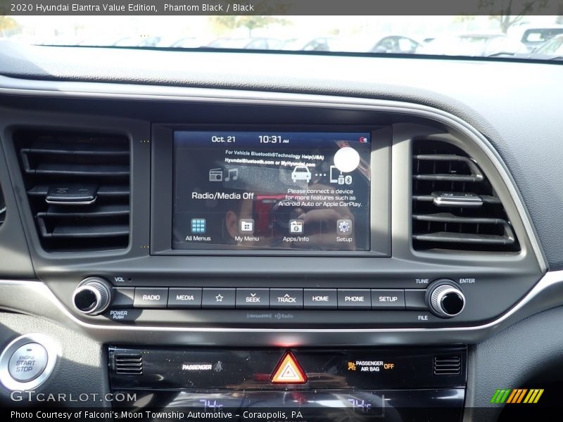 Phantom Black / Black 2020 Hyundai Elantra Value Edition