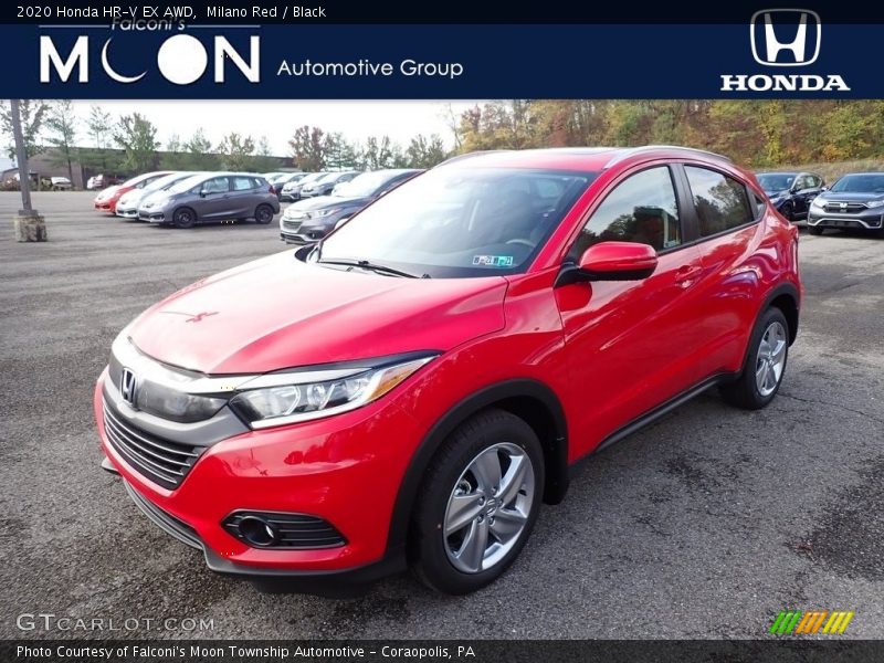 Milano Red / Black 2020 Honda HR-V EX AWD