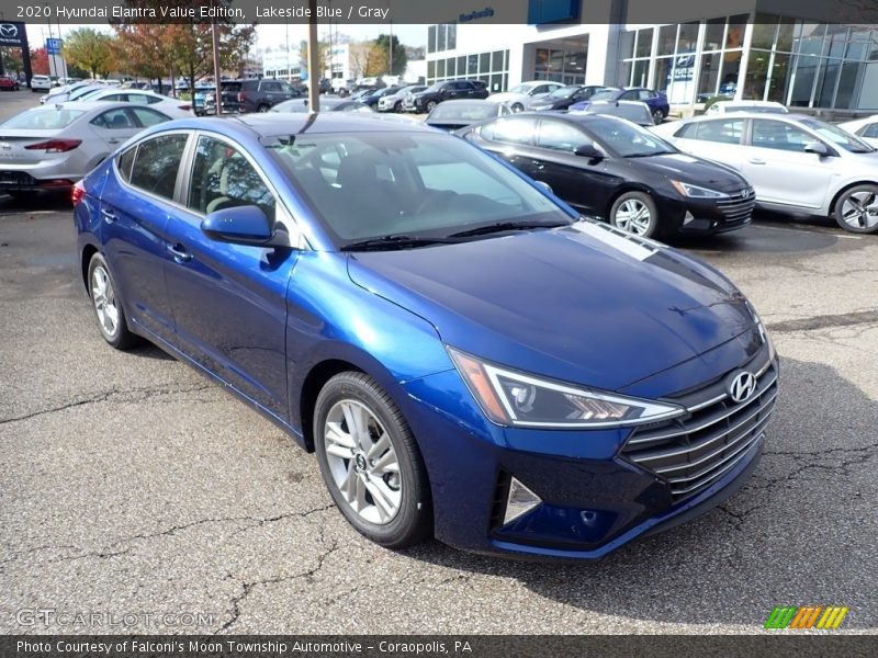 Lakeside Blue / Gray 2020 Hyundai Elantra Value Edition