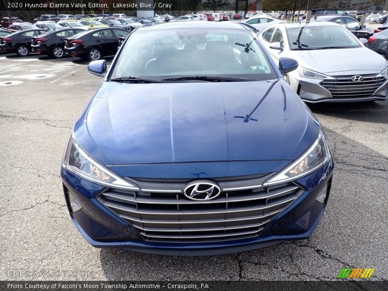 Lakeside Blue / Gray 2020 Hyundai Elantra Value Edition