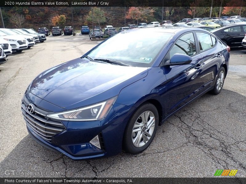 Lakeside Blue / Gray 2020 Hyundai Elantra Value Edition
