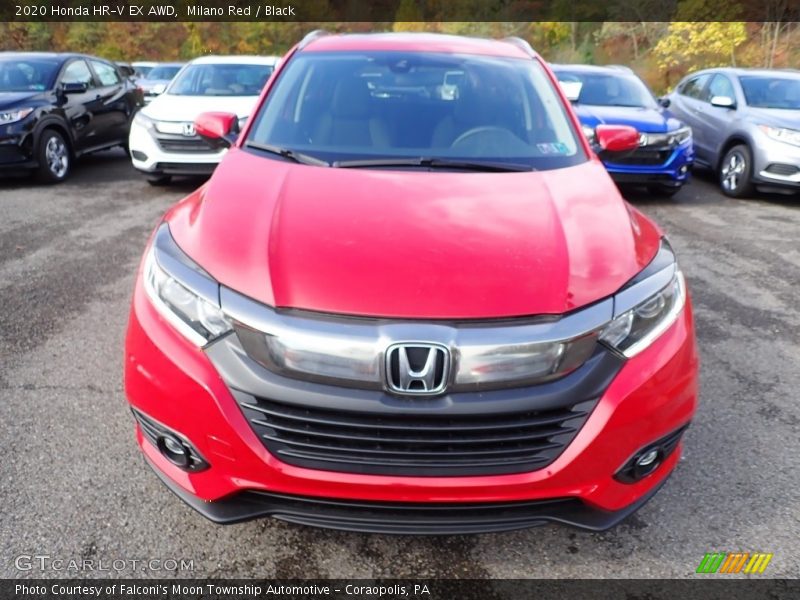Milano Red / Black 2020 Honda HR-V EX AWD