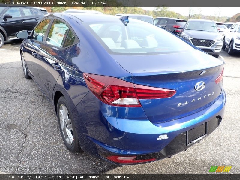 Lakeside Blue / Gray 2020 Hyundai Elantra Value Edition
