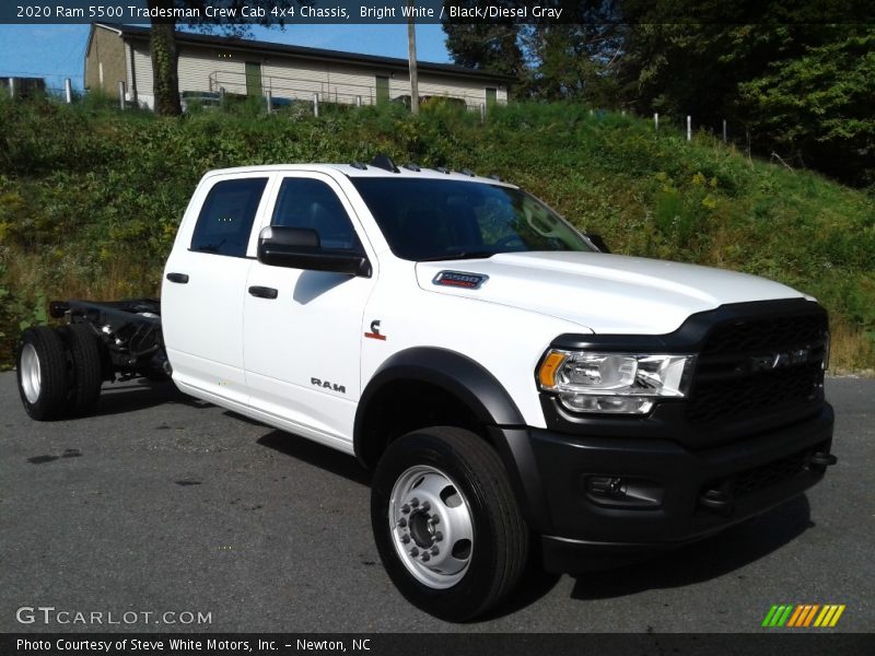Bright White / Black/Diesel Gray 2020 Ram 5500 Tradesman Crew Cab 4x4 Chassis