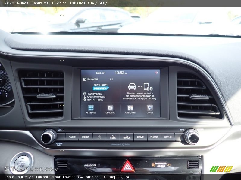Lakeside Blue / Gray 2020 Hyundai Elantra Value Edition