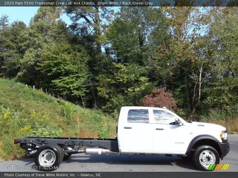 Bright White / Black/Diesel Gray 2020 Ram 5500 Tradesman Crew Cab 4x4 Chassis
