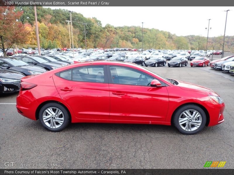 Scarlet Red Pearl / Gray 2020 Hyundai Elantra Value Edition