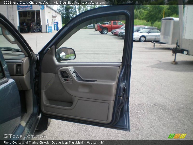 Steel Blue Pearlcoat / Sandstone 2002 Jeep Grand Cherokee Sport 4x4