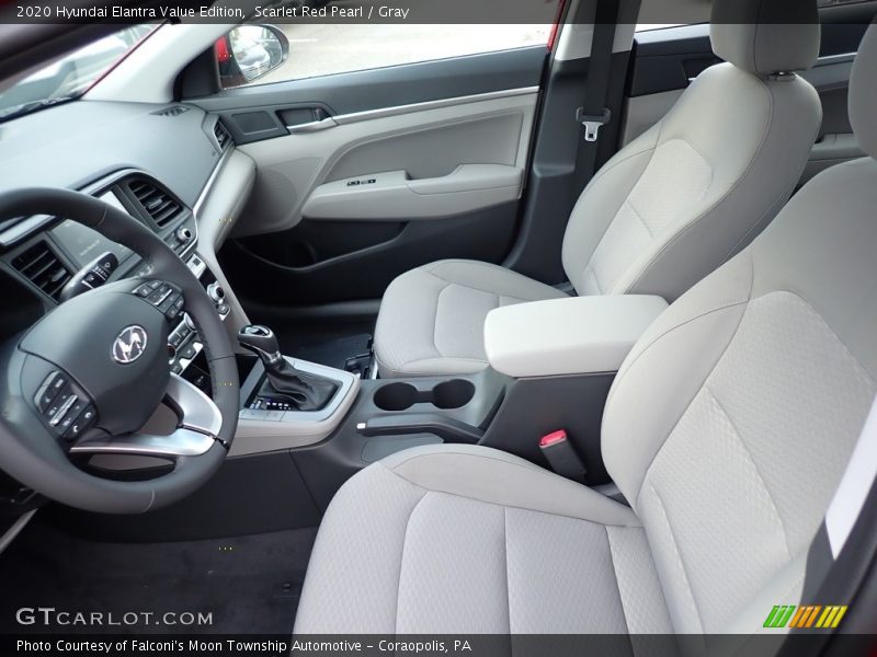 Scarlet Red Pearl / Gray 2020 Hyundai Elantra Value Edition