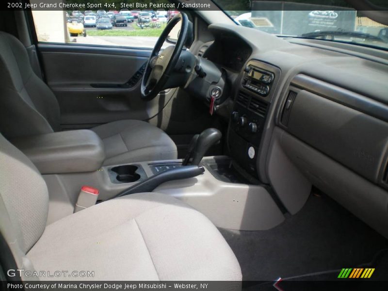 Steel Blue Pearlcoat / Sandstone 2002 Jeep Grand Cherokee Sport 4x4