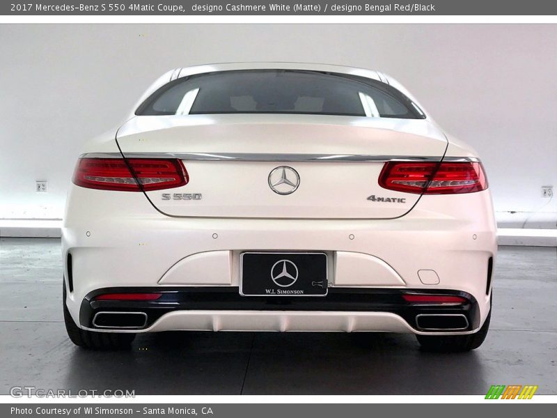  2017 S 550 4Matic Coupe designo Cashmere White (Matte)