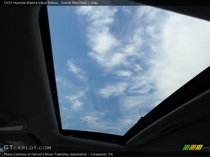 Scarlet Red Pearl / Gray 2020 Hyundai Elantra Value Edition