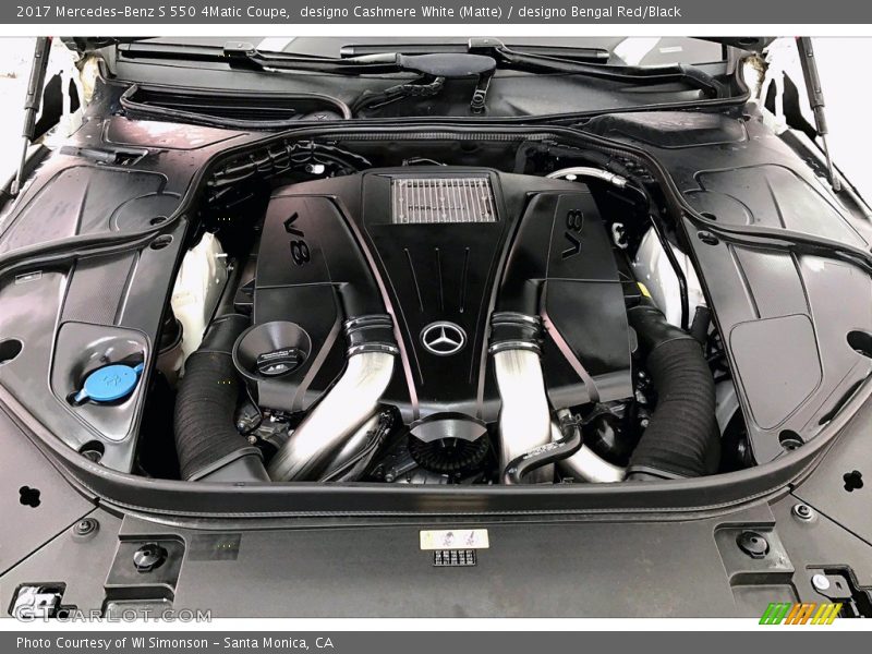  2017 S 550 4Matic Coupe Engine - 4.7 Liter DI biturbo DOHC 32-Valve VVT V8