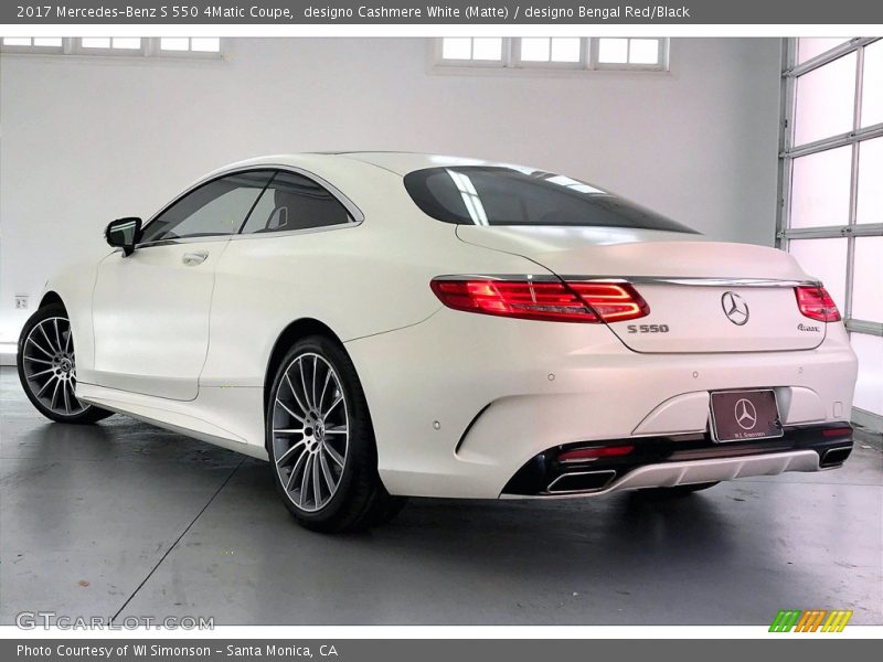 2017 S 550 4Matic Coupe designo Cashmere White (Matte)