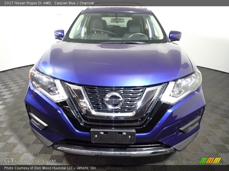 Caspian Blue / Charcoal 2017 Nissan Rogue SV AWD