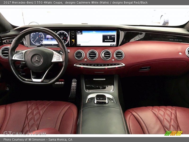 Dashboard of 2017 S 550 4Matic Coupe