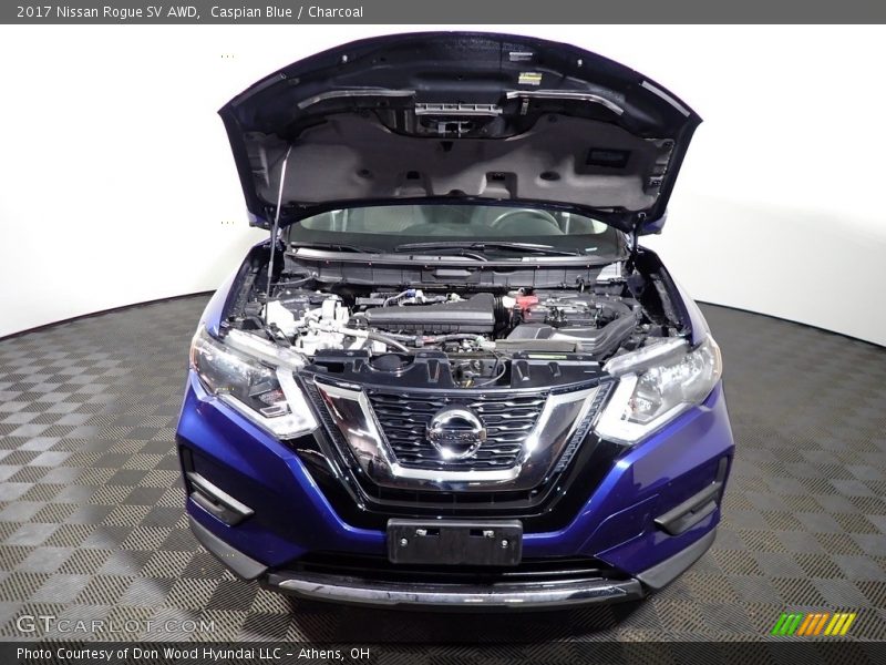 Caspian Blue / Charcoal 2017 Nissan Rogue SV AWD