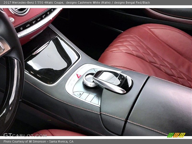 designo Cashmere White (Matte) / designo Bengal Red/Black 2017 Mercedes-Benz S 550 4Matic Coupe