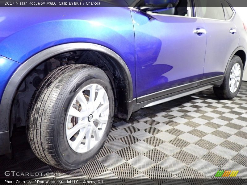 Caspian Blue / Charcoal 2017 Nissan Rogue SV AWD