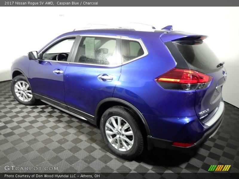Caspian Blue / Charcoal 2017 Nissan Rogue SV AWD