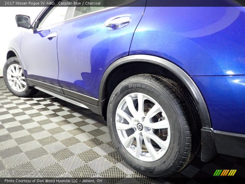 Caspian Blue / Charcoal 2017 Nissan Rogue SV AWD