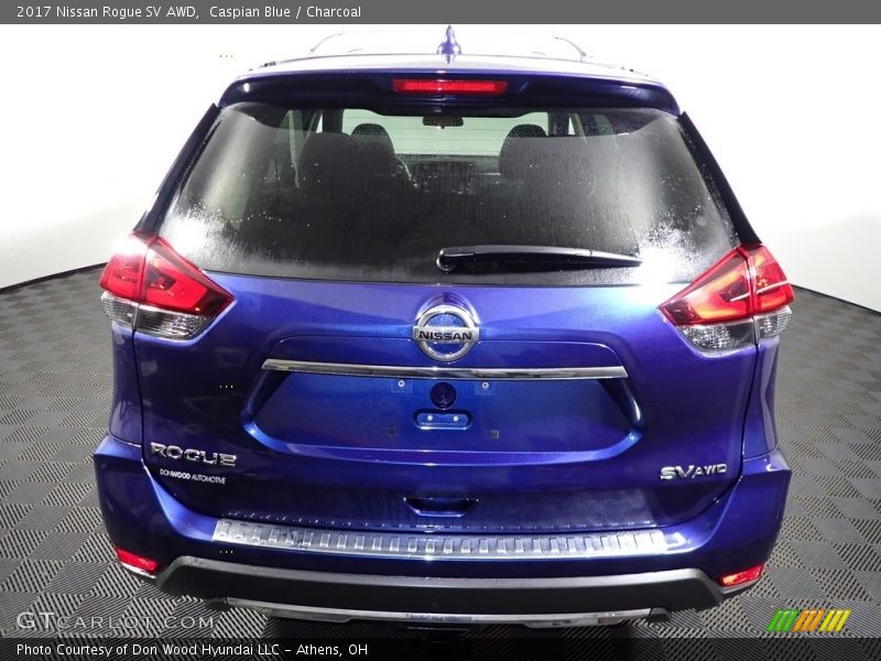 Caspian Blue / Charcoal 2017 Nissan Rogue SV AWD