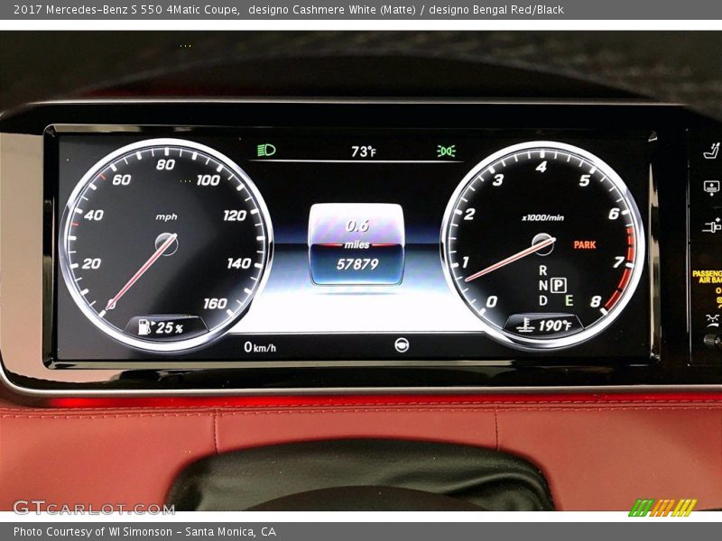  2017 S 550 4Matic Coupe 550 4Matic Coupe Gauges