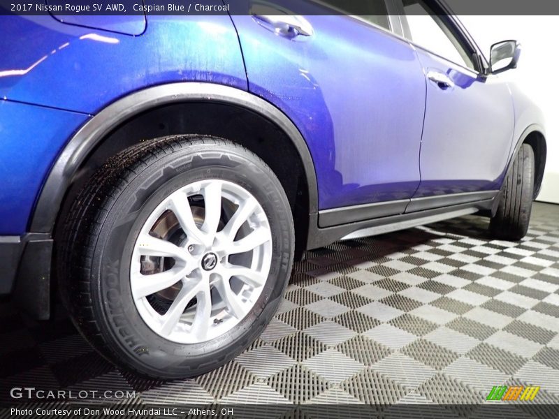 Caspian Blue / Charcoal 2017 Nissan Rogue SV AWD