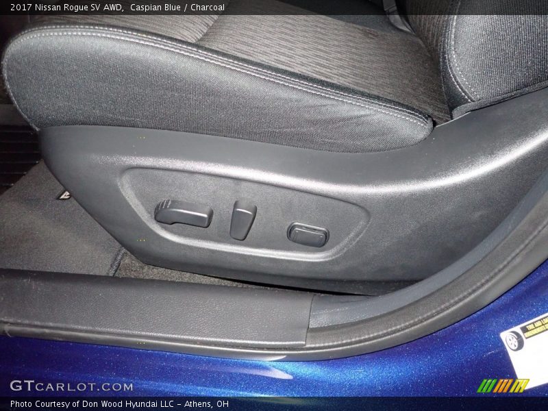 Caspian Blue / Charcoal 2017 Nissan Rogue SV AWD