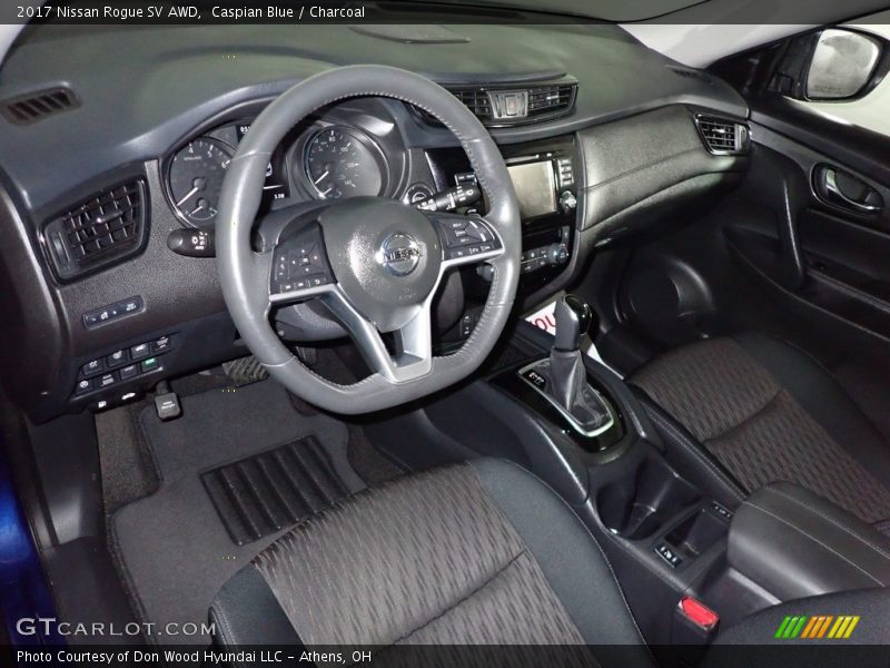 Caspian Blue / Charcoal 2017 Nissan Rogue SV AWD