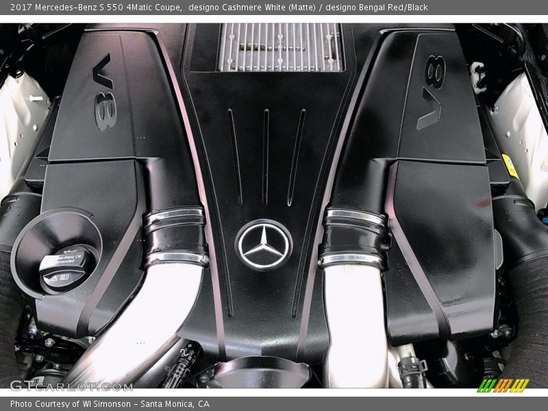  2017 S 550 4Matic Coupe Engine - 4.7 Liter DI biturbo DOHC 32-Valve VVT V8