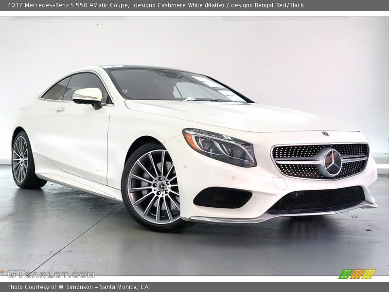 Front 3/4 View of 2017 S 550 4Matic Coupe