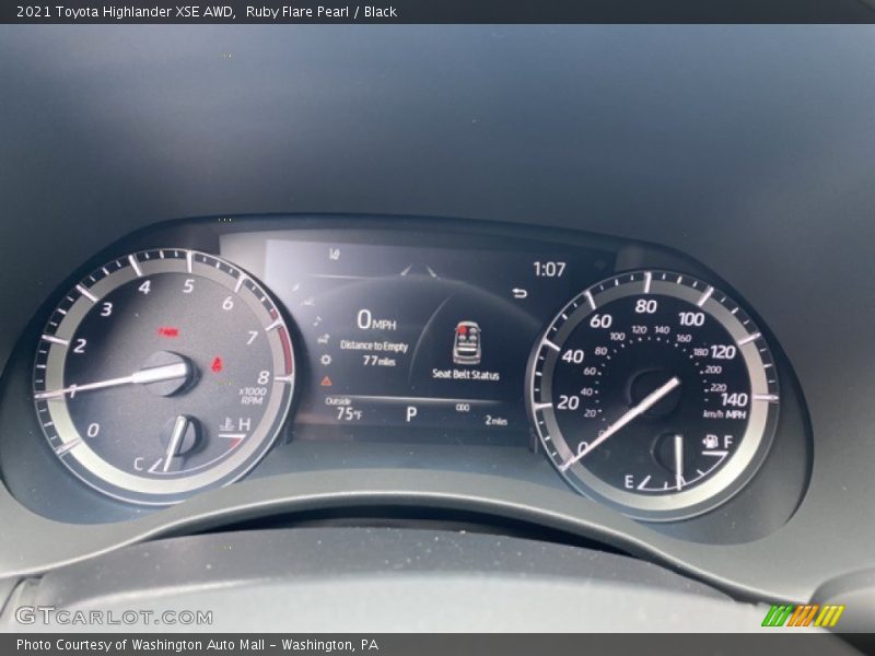  2021 Highlander XSE AWD XSE AWD Gauges