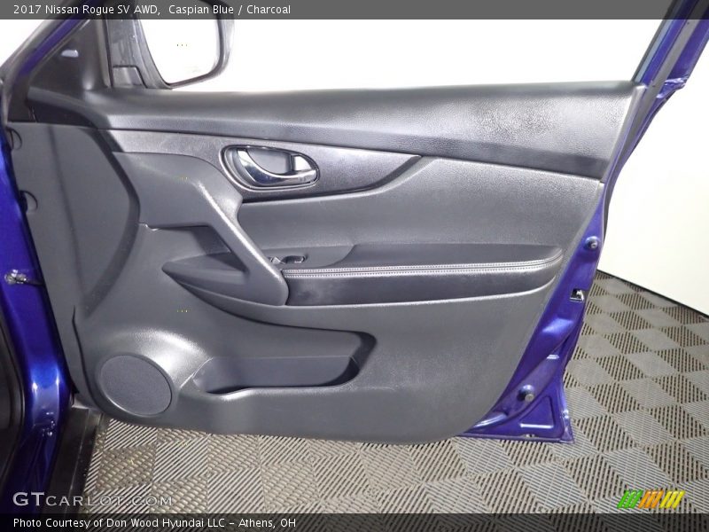 Caspian Blue / Charcoal 2017 Nissan Rogue SV AWD