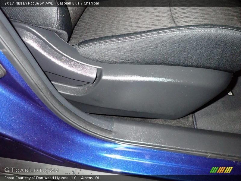 Caspian Blue / Charcoal 2017 Nissan Rogue SV AWD