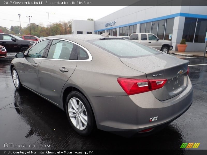 Pepperdust Metallic / Jet Black 2017 Chevrolet Malibu LT