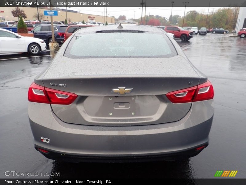 Pepperdust Metallic / Jet Black 2017 Chevrolet Malibu LT