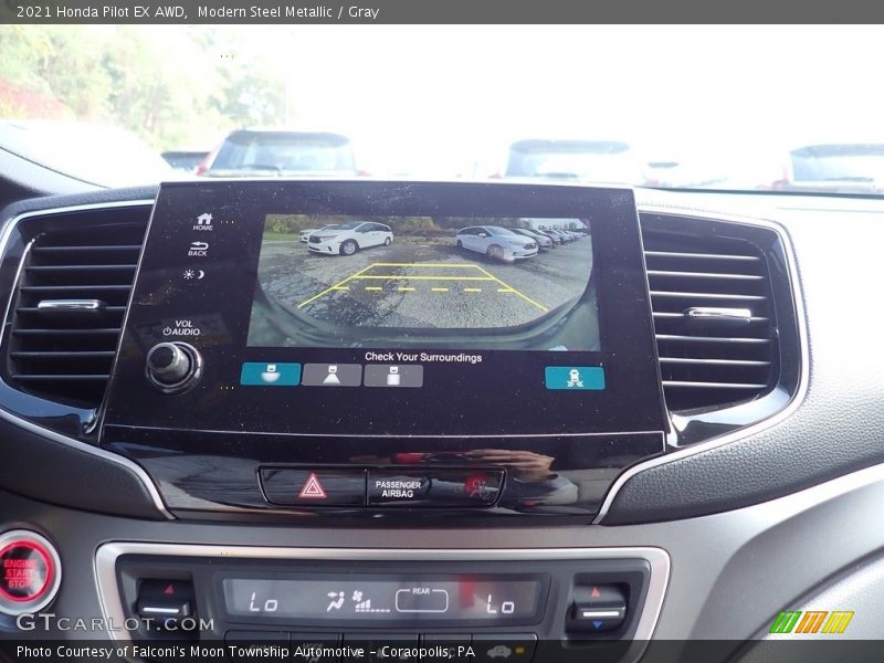 Modern Steel Metallic / Gray 2021 Honda Pilot EX AWD