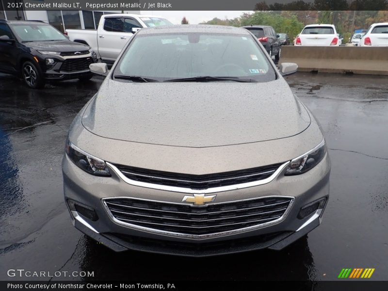 Pepperdust Metallic / Jet Black 2017 Chevrolet Malibu LT