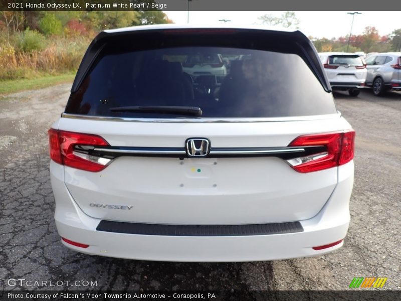 Platinum White Pearl / Beige 2021 Honda Odyssey LX