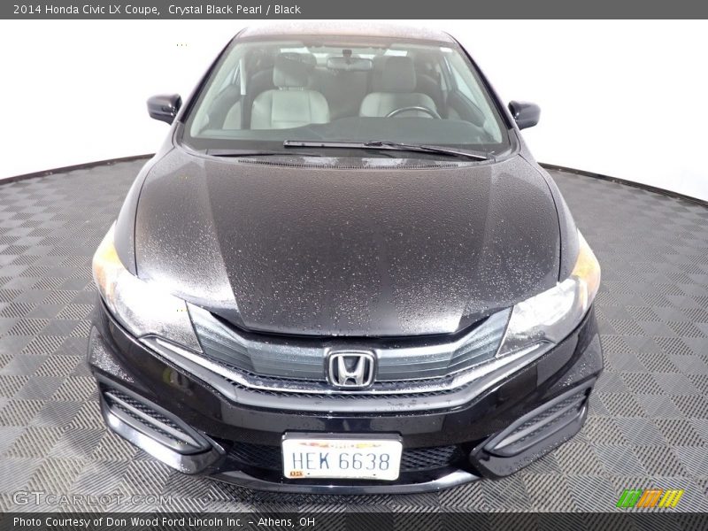 Crystal Black Pearl / Black 2014 Honda Civic LX Coupe
