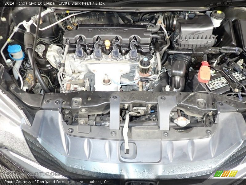 Crystal Black Pearl / Black 2014 Honda Civic LX Coupe