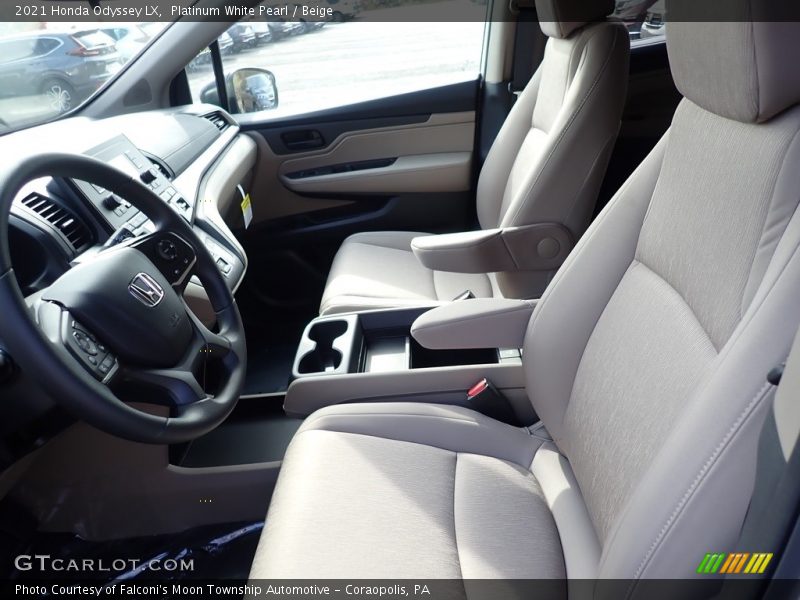 Platinum White Pearl / Beige 2021 Honda Odyssey LX