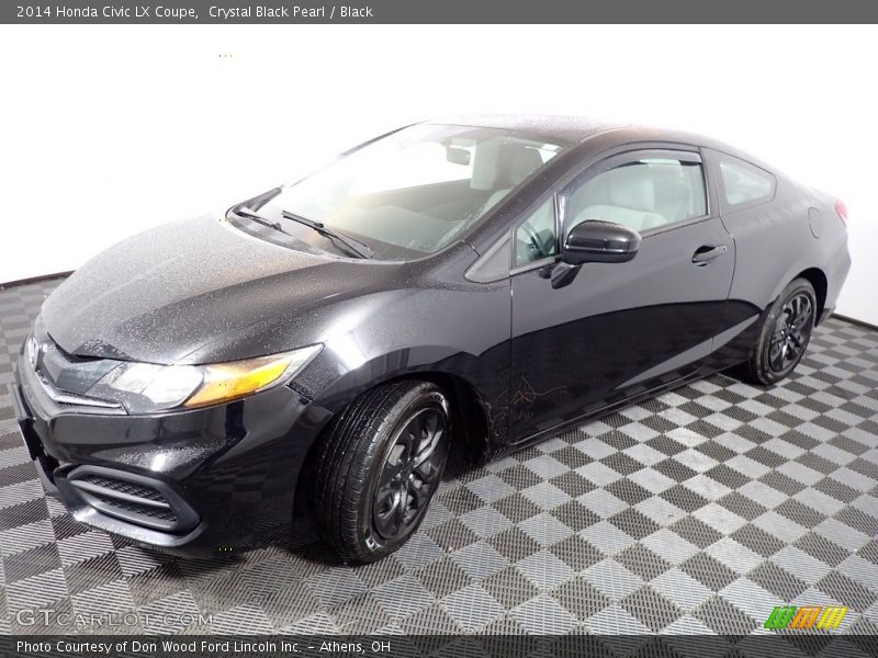 Crystal Black Pearl / Black 2014 Honda Civic LX Coupe