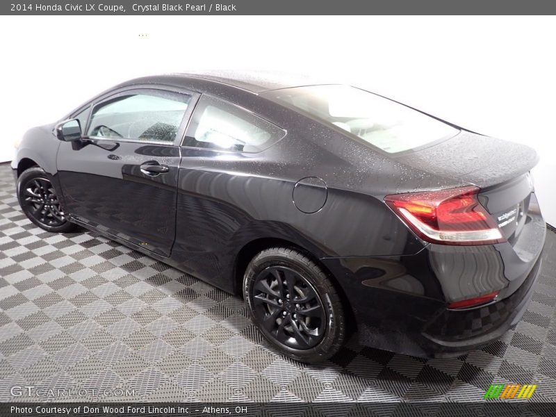 Crystal Black Pearl / Black 2014 Honda Civic LX Coupe